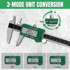 SK 6-Inch Digital Calipers, Vernier Caliper with Large LCD Screen, Caliper Measuring Tool with Auto-Off Feature, Inch/Millimeter/Fraction Conversion, ±0.001" Accuracy