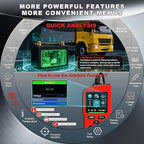 Acclope BT90 PRO 2-360Ah Battery Tester with Cloud Printing, 30-3800 CCA, 6V/12V/24V Digital Analyzer, SOH/SOC/Volt/Res/Cranking&Charging Test, Real‑Time Ambient Temp, AGM/EFB/Gel/Li
