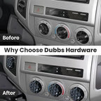4 Pack - 2nd Gen Tacoma Accessories AC Knob Upgrade - 2005,2006,2007,2008,2009,2010,2011,2012,2013,2014,2015 Tacoma Climate Control Dial Mods Set - for Toyota Interior Replacement Kit