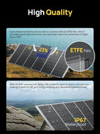 AFERIY Solar Generator 3840Wh Portable Power Station with 2X400W Solar Panel,AC Output with 120V,3600W LEP Battery,Solar Generator for Home Use,Outdoor Camping,Power Outage,Camping,RV