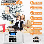 SANZUCO Intercoms Wireless for Home Hands Free, 2024 Upgraded Intercom 5300ft with Automatic Answer, 9 Channel Full Duplex Home Intercom System Fit for Hospital Business House(6 Packs White) ﻿