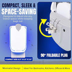 Zaperly 1 Fruit Fly Trap & 5 Adhesive Cartridges, Indoor Plug-in Bug Catcher, UV Light Fly Trap Captures Fruit Flies, Gnats, Houseflies, Moths, and Flying Insects for Kitchen, Bathroom, Plant Areas