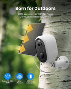 Aurumbach Solar Security Camera Outdoor Wireless 2 Pack, 2K Color Night Vision, Battery Powered PIR Motion Detection,2.4GHz WiFi Cameras for Home Surveillance, Light and Sound Alarm, 2-Way Audio