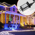 4.5V 0.6A Controller with Extension Cable, Replacement Model JT-DC045V0600-C Class 2 Power Supply IP44 LED Light Controller Low Voltage Transformer for Christmas LED String Light