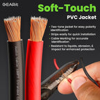 GEARit Pro Series 16AWG Speaker Wire, 16 Gauge Speaker Wire Cable (100 Feet / 30 Meters) Great Use for Home Theater Speakers and Car Speakers, Transparent Black/Red