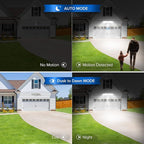SANSI 36W LED Motion Sensor Outdoor Lights,Hardwired Security Light Motion Activated,Flood Lights Dusk to Dawn 3600LM,Motion Detection Lights,Super Bright for Yard,Garage,350W Equiv 5000K IP65,White