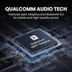 Avantree Relay - Premium Airplane Bluetooth Adapter with Advanced Qualcomm Chipset, 2 Headphones Support, 25hrs Play Time, aptX Adaptive & HD Audio Transmitter for Airpods, Bose & Travel Flight