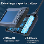 Endoscope Camera with Light, Borescope Camera with 4.3" IPS Screen, 1080P HD with 8 LED Lights, 16.4FT Semi-Rigid Cord Bore Scope,IP67 Waterproof Sewer Borescope,Gadgets for Men & Tools for Men