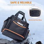 FRECOLSH Travel Carrying Case Compatible with Jackery Explorer 1000, Portable Power Station Storage Case with Water- proof Bottom and Pocket for Jackery Accessories Solar Generator Storage Bag Only