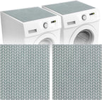 Actvty Washer and Dryer Covers for the Top, 2 Pieces 25.6'' x 23.6'' Washer Dryer Top Protector Mat, Diatomite Rubber Washing Machine Top Covers Non-Slip Scratch Protection Dust-Proof