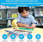 Visual Communication Book,162 ASD Photo Picture Cards: Autism Language Vocabulary, Speech Articulation Therapy, ADHD & Aprexia Learning (English Laminate Real Photo Book, Large)