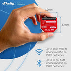 Shelly 1PM Gen3 | WiFi Smart Relay Switch with Power Metering, 1-Channel 16A | Home Automation | Compatible with Alexa & Google Home | iOS Android App | No Hub | Wireless Lighting Control