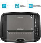 Aurora High Security 120-Sheet Auto Feed Micro-Cut Paper and Credit Card Shredder with 5 Gallon Pullout Basket / 60 Minutes/Security Level P-5