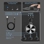 Vaydeer Volume Control Knob with One-Click Mute Function and 3 Volume Control Modes, USB Volume Knob Multimedia Controller for Win 7/8/10/Mac, Gift for Festivals Loved Ones