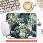 Armanza Square Mouse Pad Japanese Art,Personalized Premium-Textured Custom Mouse Mat Design,Washable Mousepad Lycra Cloth,Non-Slip Rubber Base Computer Mouse Pads for Wireless Mouse