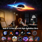 Galaxy Projector for Bedroom,Planetarium Star Projector with 4K Replaceable 13 Galaxy Discs,HD Image Large Projection Area,Starry Sky Night Light for Kids Adults Ceiling Home Theater Living Room Decor