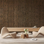 OUZUGIE 1 Pack 96x24 Inch Natural Bamboo Wall Panel – Brown Burned Pole Wrap Paneling for Walls, Ceilings, Cabinets, Furniture – Ideal for Bedroom, Living Room & Office DIY Decor