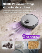 3i P10 Ultra Robot Vacuum and Mop Combo, Extendable Mop for Edges & Corners, 18000 Pa Suction Deep Cleaning, Auto Hot Mop Washing & Drying, Self-Emptying, Self-Refilling, AI Obstacle Avoidance