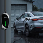 VEVOR Level 1&2 EV Charger, 16 Amp, Electric Vehicle Portable Charger with 25 ft Charging Cable, 120V-240V, NEMA 6-20P Plug NEMA 5-15 Adapter, LED Indicator, Home Car Charging Station for SAE J1772 EV
