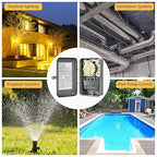 T104R 24-Hour Mechanical Time Switch, 208-277V, 40A, DPST, NEMA 3R Outdoor Steel Enclosure, Gray – Heavy Duty Timer for Pool Pumps, Heaters, and Industrial Motors
