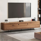gaoyangjiaju Modern Walnut TV Console for 70 Inch Screen – Long 70.87” Media Unit with Grille Doors and Drawers, Great for Living Rooms & Bedrooms