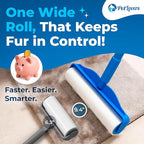 PetLovers Extra Sticky Floor Lint Roller 4 Pack of Refills Only - No Handles Included - 100 Sheets Per Refill 400 Sheets Total