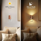 JandCase Night Light, LED Night Lights Plug into Wall, 2 Pack Automatic Nightlight with Light Sensor, 3000K Soft White 0-100LM Dimmable Modern Nightlight for Kids Bedroom Hallway