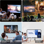 Portable Projector Screen 60inch,Movie Projection Screen,Indoor Projector Screen and Stand, 16:9 Projector Screen 4K HD Wrinkle-Free Lightweight