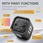 Rotating Productivity Timer 5, 10, 30, 60 Minutes Preset, Desk Cube w/Gravity Sensor for ADHD, Mute Functions, Ideal for Work, Study, Kitchen, Back to School (Black)