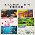 Waterless Essential Oil Diffuser for Home & Office Cordless Battery Operated Aroma Diffuser with 7 Mist Levels, Ultrasonic Air Freshener for Large Rooms Bedroom Bathroom Car Small & Portable