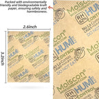 Wisesorb 62% Size 8 Two-Way Humidity Control Packs, 105 Pack 8 Gram for Storing 1 oz, Moisture Control Packets Individually Wrapped