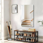 CILIBER Frameless Mirror, 20x36 Inch Bathroom Mirrors for Wall, Rectangle Bathroom Vanity Mirrors with Polished Edge, Hangs Horizontally or Vertically for Bathroom, Bedroom and Living Room