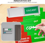 Custom Vacant Occupied Door Sign with Sliding Function – In Use, Do Not Disturb, Out of Office, Reserved Empty, Clean Dirty, Meeting in Progress – Privacy Sign for Office Home