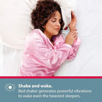 Bellman & Symfon Vibrating Alarm Clock Pro with Bed Shaker - Loud Alarm, Flashing LED Night Lights for Heavy Sleepers, Hard of Hearing and Deaf People - Alarm Clocks for Bedrooms with Backup Batteries