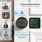 ThorBolt Fingerprint Door Knob, Keyless Door Knob with Keypad Biometric Electronic Thumbprint, Auto-Lock for Interior Doors for Bedroom, Home, Office, Garage, 4xAA Alkaline (NOT Included), MD1 Black