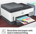 HP Smart Tank 7301 Wireless All-in-One Ink Tank Printer, Scanner, Copier with 2 Years of Ink Included, Best-for-Home Office, Cartridge-Free Refillable, AI-Enabled (28B70A)