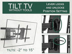 ynVISION.DESIGN Heavy Duty TV Wall Mount for 65–100” TVs, XXL Full Motion Bracket Extends 31.5”, Tilt Swivel Leveling, 154 lbs Capacity, Max VESA 800x600, Fits Flat, LED, LCD, OLED, 4K, Smart TVs