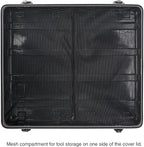 Sound Town Lightweight 12U PA DJ Rack/Road Case with 11U Rack Space, ABS Construction, 19" Depth, Retractable Handle, Wheels and Heavy-Duty Latches (STRC-A12UT)