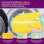 BEYOND HAMZI Shoe Washing Machine Bag - 2pc Reusable Laundry Shoe Bags for Washer & Dryer with 1pc Drying Net Bag, Protective Mesh for Sneaker