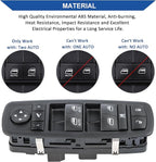 Obaee Driver Side Power Window Switch Compatible with 2012-2015 Dodge Grand Caravan, 2013-2015 Ram 1500 2500, 2015 Ram 3500, 2012-2015 Town & Country, Replaces 68110867AB, 68110867AA, 3+9 Pins
