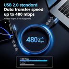 toocki USB C Cable [2Pack, 6.6ft] 240W Fast Charging Type C Cord, Nylon Braided USB 2.0 Cable for iPhone 17 16 15 Pro Plus Pro Max Air, iPad Pro, Samsung Galaxy S24 S23, Switch, MacBook Pro, Pixel