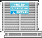 (3-Pack) 413 Replacement Filter Compatible with April-Aire Whole House Air Purifier 1410, 1610, 2410, 2416, 3410, 4400, MERV 13, 16 x 28 x 4 Air Filter Replacement