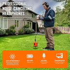 PQWT Underground Water Leak Detectors PQ125B Outdoor Wall Pipe Water Leakage Detection with Touchscreen Earphone and Carrying Case Sensor Acoustic Pipeline Sound Intensifier