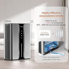 PTHRAOUTA Home Dehumidifier with Drain Hose, (950 sq.ft) 95oz Quiet dehumidifier for Bathroom Bedroom, with Air Reusable Filter Indoor deshumidificador for Basement RV Closet