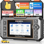 2026 FOXWELL NT614 Elite OBD2 Scanner with 5 Resets ABS Bleeding, SAS Calibration, Oil, EPB, Throttle, Upgrade of NT604 Code Reader Scan Tools, ABS SRS Engine Transmission Battery Test Car Scanner