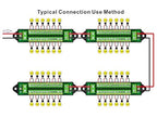 16Amp AC/DC 48V 2x12 Position Terminal Block Distribution Module. OONO D-1410GP