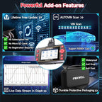 2026 FOXWELL Car Scanner NT604, 4 System OBD2 Scanner Diagnostic Tool, Check Engine Code Reader for Cars and Trucks, ABS/Airbag/Transmission Diagnostic Scanner for All Vehicles, English & Spanish Ver.