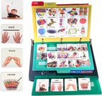 Visual Communication Book with Case,162 ASD Photo Picture Cards: Autism Language Vocabulary, Speech Articulation Therapy, ADHD & Aprexia Learning