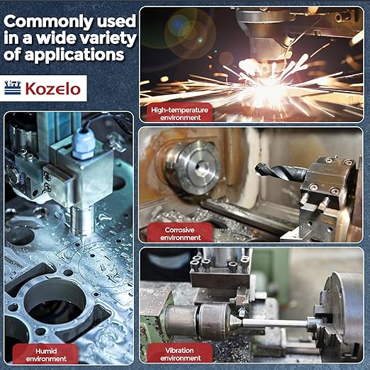 Kozelo 30pcs Socket Head Cap Screws - [M4-0.7 x 16mm] 304 Stainless Steel Allen Socket Drive for Electrical Motor 3D Printing Fan Engine Replacement Use, Silver