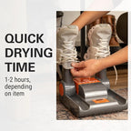 DryGuy Shoe, Boot, Garment & Gear Electric Dryer, Quick Drying for Ski, Work, Sports Equipment – Energy Efficient, Odor Eliminating Design, Home or Garage Use,2 Port, Heat + Fan + Digital